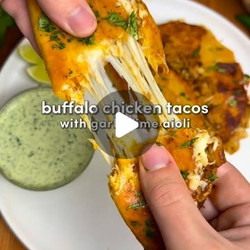 Buffalo Chicken Crispy Tacos