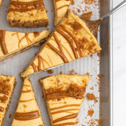 No Bake Cookie Butter Pumpkin Cheesecake