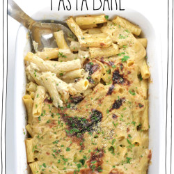 Vegan Alfredo Pasta Bake