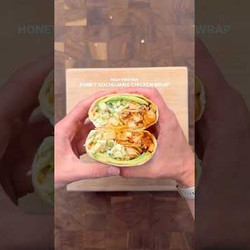 Macro-friendly, High Protein Honey Gochujang Chicken Wrap