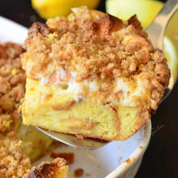 Lemon Cheesecake French Toast Casserole
