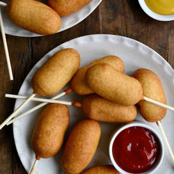 Easy Homemade Mini Corn Dogs
