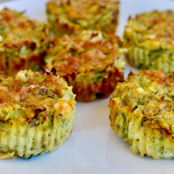 Greek Style Zucchini And Feta Muffins