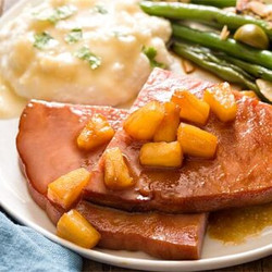 Honey Glazed Ham Steak Recipe