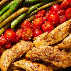 One-pan Balsamic Chicken And Asparagus