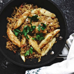 Schupfnudeln Mit Sauerkraut: German Potato Noodles With Sauerkraut