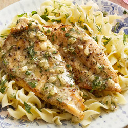 Chicken Cutlets With Mustard-herb Sauce