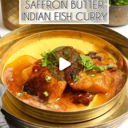 Fish Curry With Saffron Butter