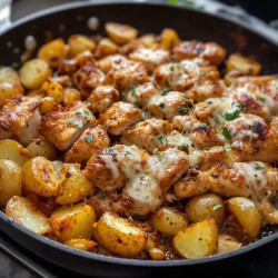 Garlic Parmesan Chicken And Potatoes (one-pan Dinner)