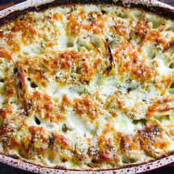 Cheesy Hasselback Potato Gratin