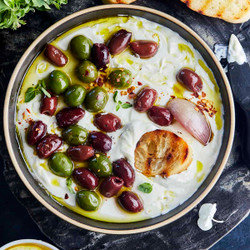 Whipped Feta Recipe With Roasted Olives