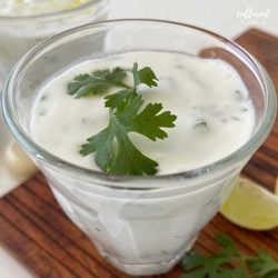 Easy Cilantro Lime Crema