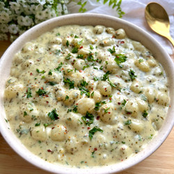 Creamy Garlic Pesto Gnocchi
