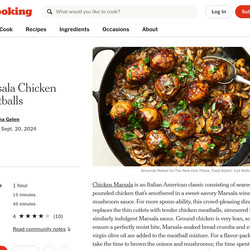 Marsala Chicken Meatballs