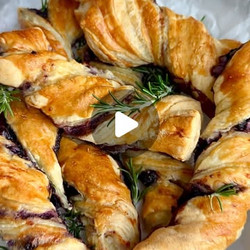 Cottage Cheese Blueberry Pastry Twists