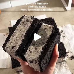 Oreo Ice Cream Sandwiches