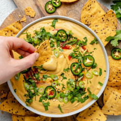 Vegan Jalapeno Butternut Pumpkin Squash Queso