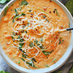 One Pot Vegan Creamy Italian Acini Di Pepe Soup