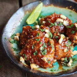 Sweet And Sour Sticky Thai Boneless Oven Baked Chicken Wings