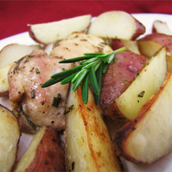 Crispy Rosemary Chicken And Fries