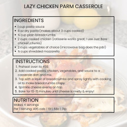 Lazy Chicken Parm Casserole