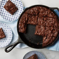 Chocolate Chocolate Chip Skillet Cookie
