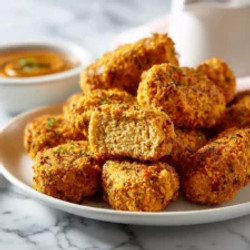 Spicy Vegan Chickpea Nuggets – Crispy, Flavorful, Easy