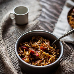 Baked Lamb And Orzo Nooodles | Yiouvetsi