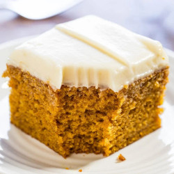 Pumpkin Spice Cake With Cream Cheese Frosting