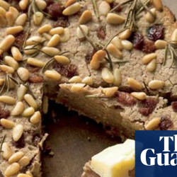 Castagnaccio chestnut cake