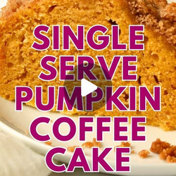 Single Serve Pumpkin Coffee Cake