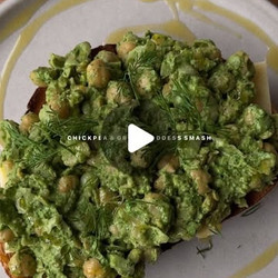 Green Goddess Chickpea Smash On Toast