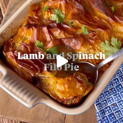 Lamb, Spinach And Filo Pie