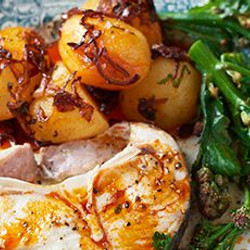Hake With Paprika Oil Potatoes