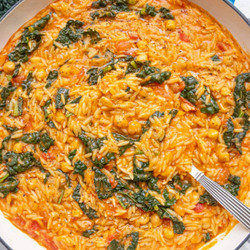 Tuscan Orzo With Chickpeas And Kale (one Pot Recipe)
