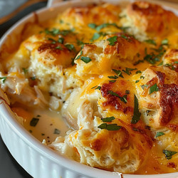 Chicken Bubble Biscuit Bake Casserole