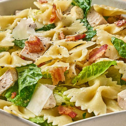 Easy 3-ingredient Chicken Caesar Pasta Salad