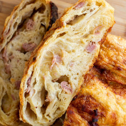 Ham And Cheese Sourdough Croissant Loaf