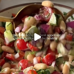 Mediterranean Cannellini Bean Salad With White Beans