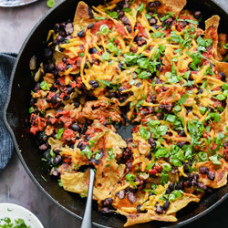 Skillet Enchiladas With Soy Curls