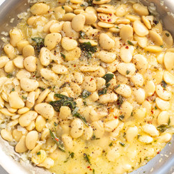White Wine Beans With Sage &amp; Sweet Potato