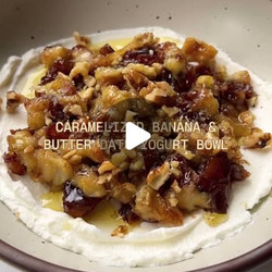 Caramelized Banana And Butter Date Yogurt