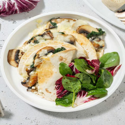 Quesadillas Veggie Épinards &amp; Champignons Avec Du Cheddar &amp; Des Épices Italiennes