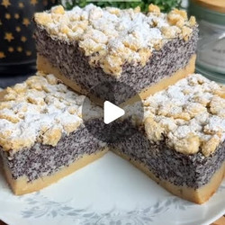 Zuckerfreier Mohn Streuselkuchen