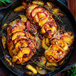 Roasted Peach Chicken