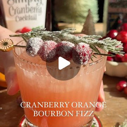 Cranberry Orange Bourbon Fizz