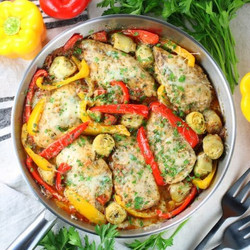 Cheesy Italian Chicken Skillet Recipe