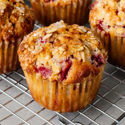 Strawberry Oatmeal Muffins