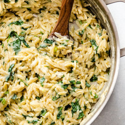 Mom's Parmesan and Spinach Orzo
