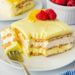 No Bake Lemon Eclair Cake (icebox Cake)